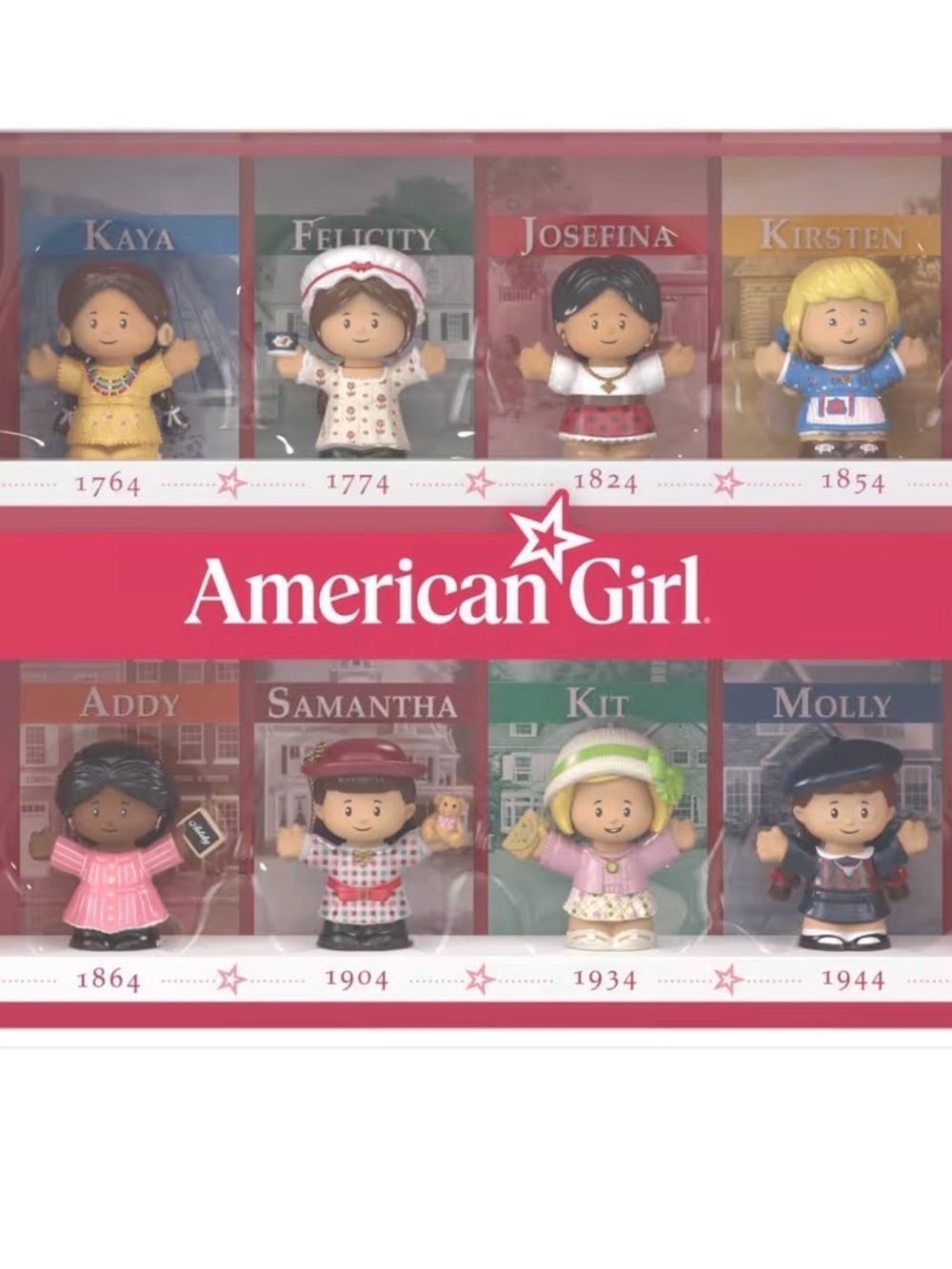 American Girl Fisher-Price Little People Mini Historical Doll Set